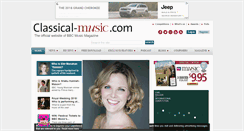 Desktop Screenshot of classical-music.com